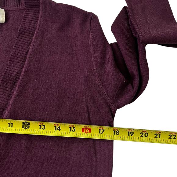 Betsey's Boutique Shop Plum Knit Cardigan Women Sweater Size Small 61-51 - Picture 5 of 6